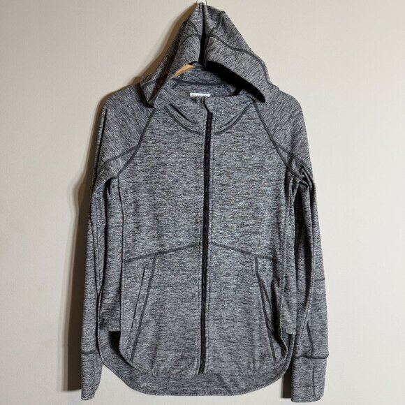NWOT Athleta Pacifica Baja UPF Jacket Women's XS Gray Full Zip Hooded Activewear - Picture 6 of 16